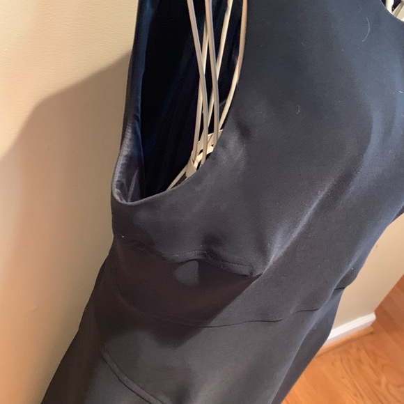 CALVIN KLEIN Black Sheath Dress - Size 14 - Picture 2 of 8